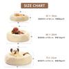 OYANTEN Round Fluffy Dog and Cat Bed with Cushion Perfect for Deep Cat Bed for Cats and Small Dogs Donut-Shaped - Sleep, Washable, Year-Round (60cm,