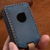 Leather Car Key Case For Volvo S90 V90 XC40 XC90 2015-2018 Smart Keyless Remote Fob Cover Protector Bag Auto Accessories