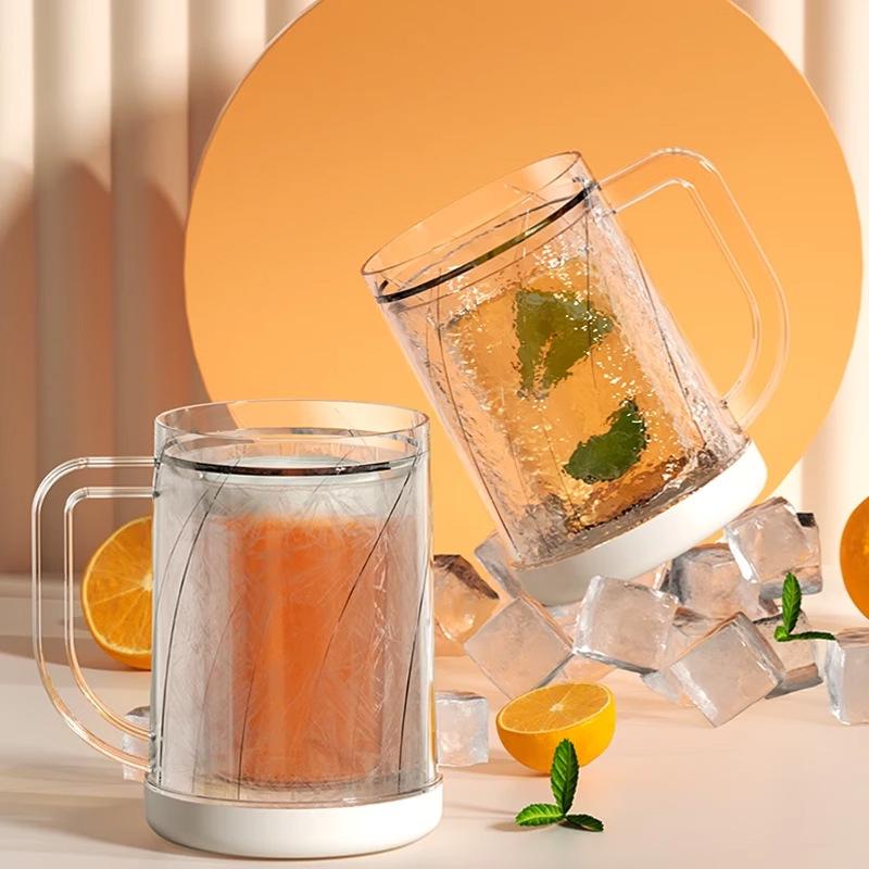 Ice-Making Double-Layer Summer Cup for Cold Drinks