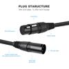Professionelle 3-Pin XLR Stecker auf 5-Pin DMX Buchse Adapterkabel für Bühnenbeleuchtung und Audio
