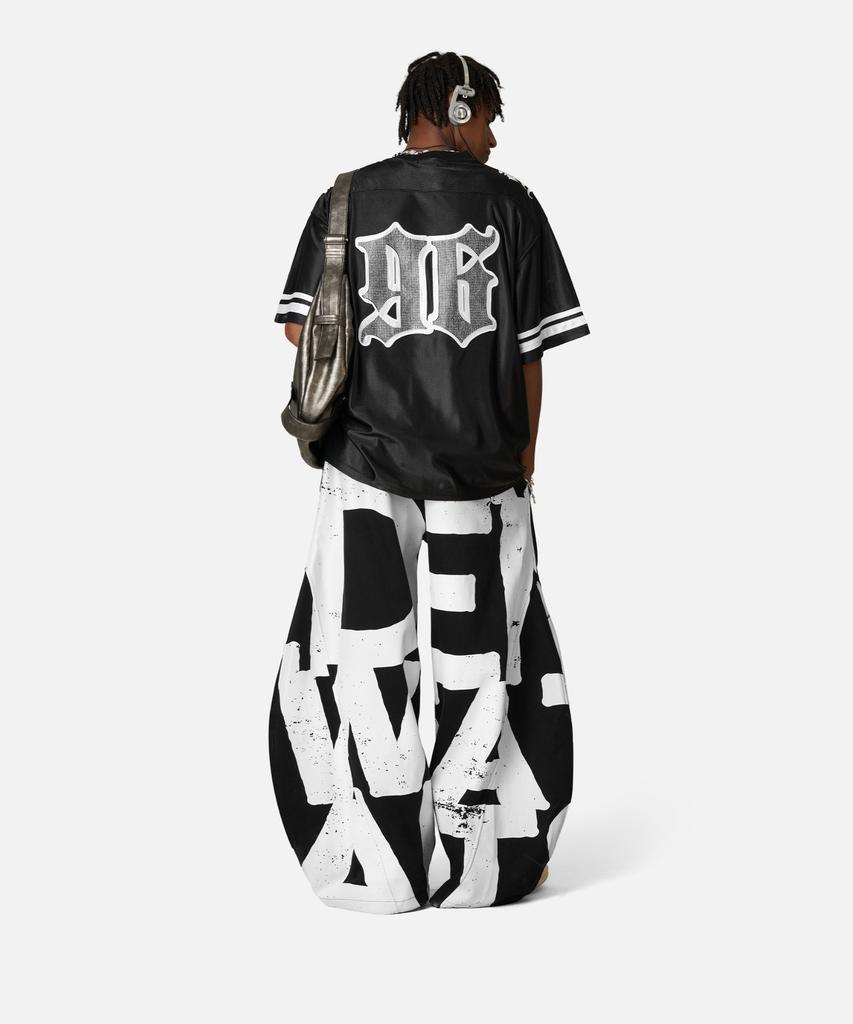 Elpeuligeden Graffiti Super Baggy Barrel Sweatpants Baggy Jeans Ae25Cpq20746-01Tblk