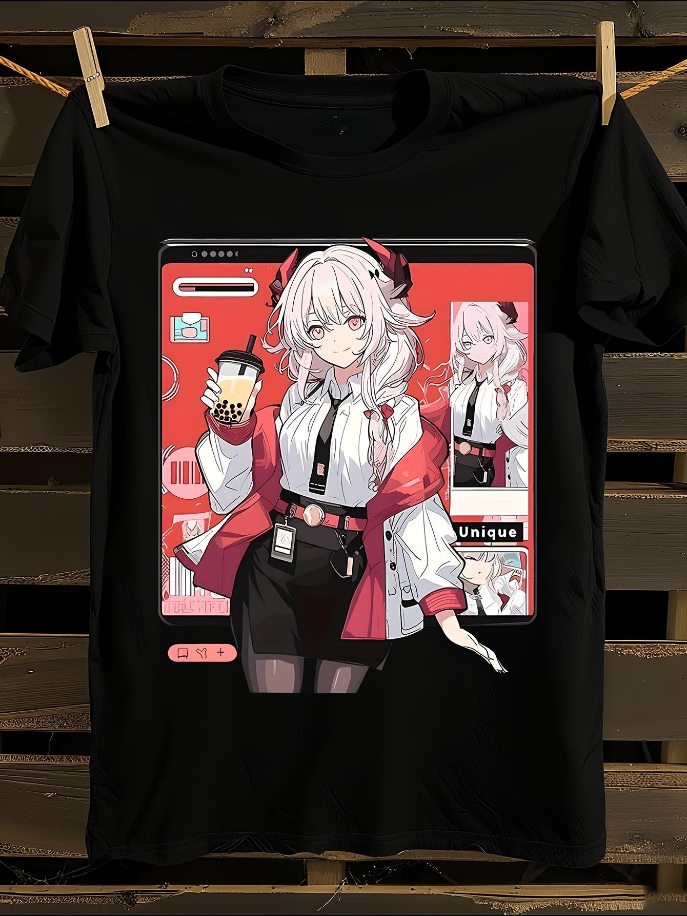 Anime Tshirt Anime Girl Print Tshirt S