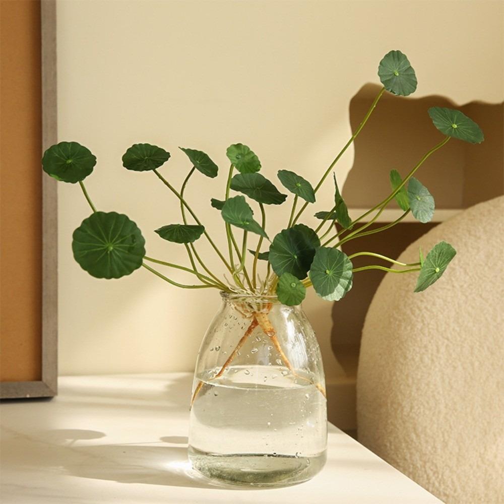 Decorative Artificial Faux Plants Floral Fake Lotus Leaves Living Room Ornaments