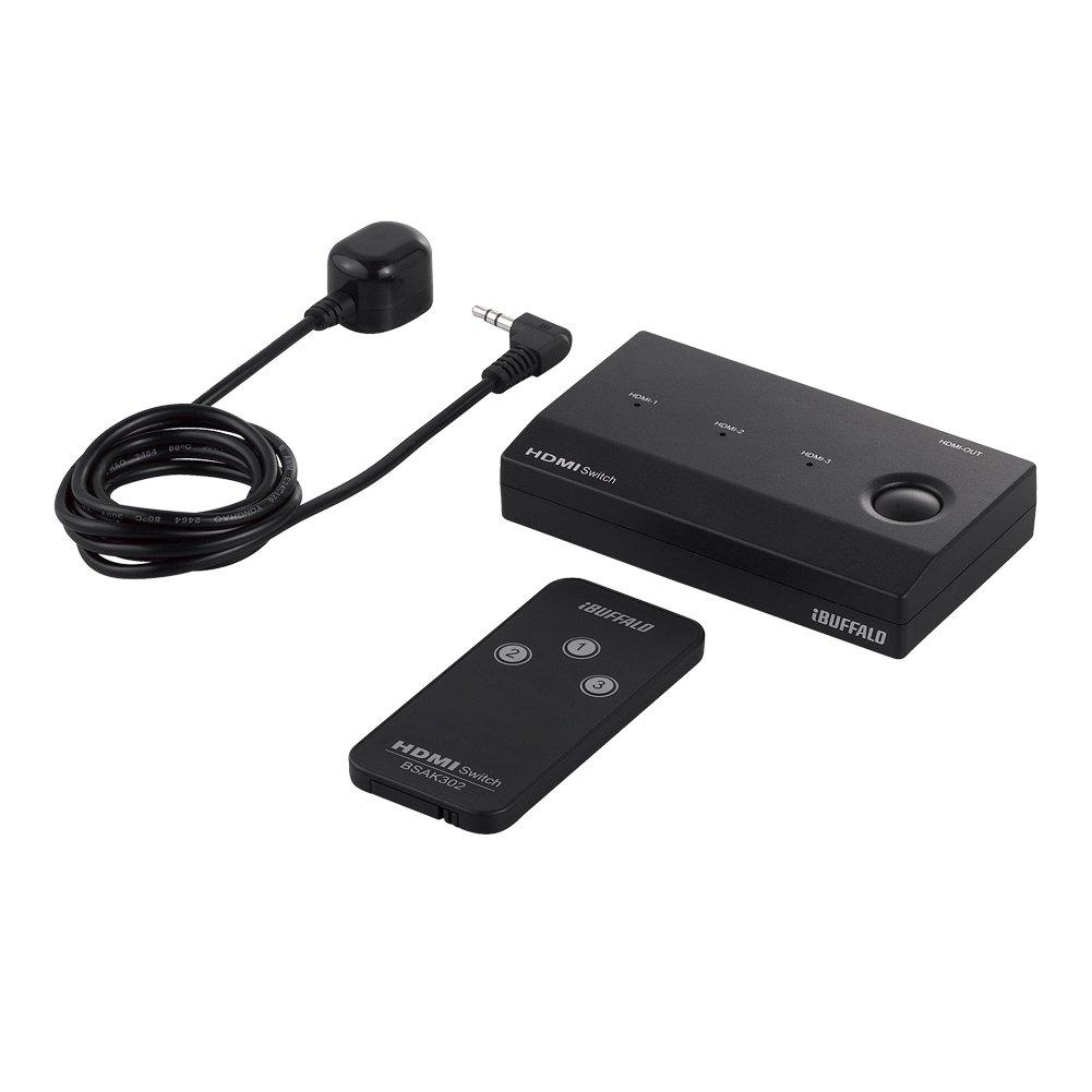 

Buffalo HDMI Switcher 3 входа 1 выход с дистанционным управлением Переключатель PS4 PS5 Производитель Операция BSAK302 [Nintendo / / Подтверждено]