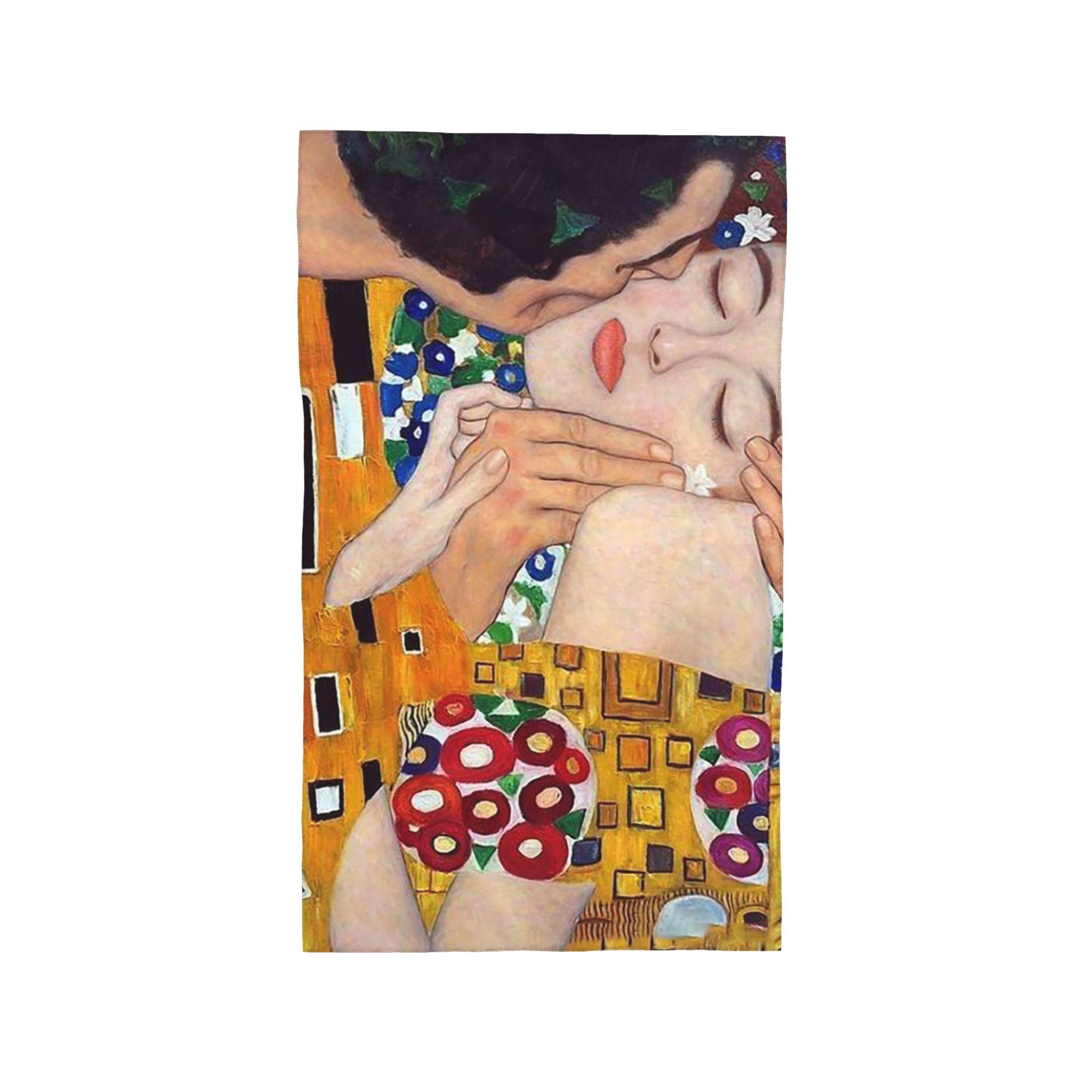 

The Kiss By Gustav Klimt Soft Face Towel Quick Dry Pool Bath Cotton Towels Absorbent W40*H60(CM)