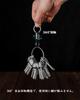 Keychain Magnetic Releaser Capacity Double Side Button Magnet Strong Lock Function Separate Quick Release Keychain Stylish Car Keychain Aluminum Black