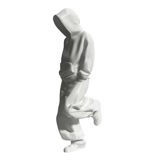 Thinker 3D Printed Figurine Statue for Sweatsuit Man Home Office Desk Bookshelf Decor