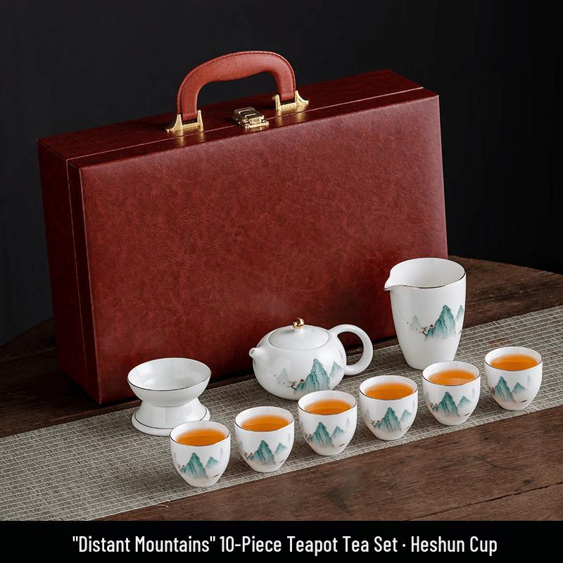 Thousand Miles River Ceramic Kung Fu Tea Set