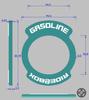 RIDE@BOX Fuel Inlet Ring for Diesel Vehicles, Double Tag, Green