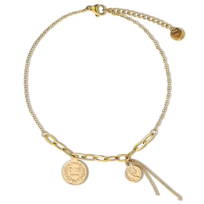 Round Brand Queen Bracelet Wind Niche Design High-End Bracelet Women'S 18K Gold