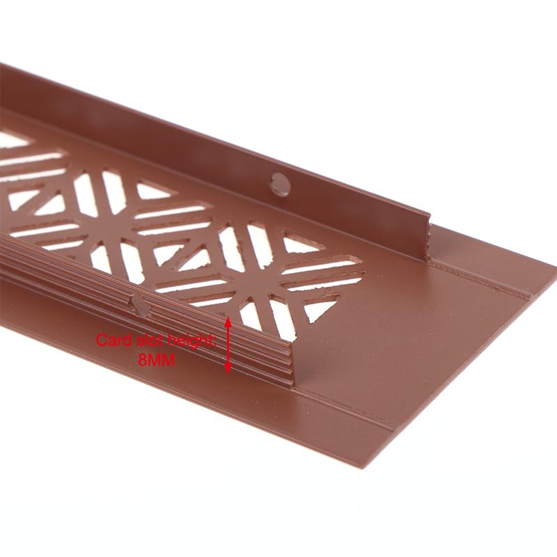 Aluminum Alloy Vents Cover Rectangle 50 Wide Air Vent Decor Louver Breathable Mesh Ventilator Grille Cover