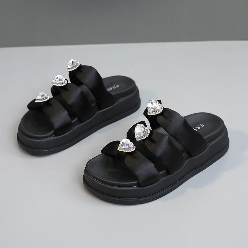 

[Customized] A310 sandals women s 2025 popular new outer wear summer versatile thick-soled soft-soled flat-bottomed Mori series increase 40