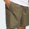 Adidas Originals Logo Lace Mid-Rise Straight-Cut Casual Shorts Men Shorts Green JC7659