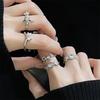 Light Luxury French High-End Open Ring Full Diamond Series Inlaid Micro-Inlaid Niche Design Simple Ring Women
