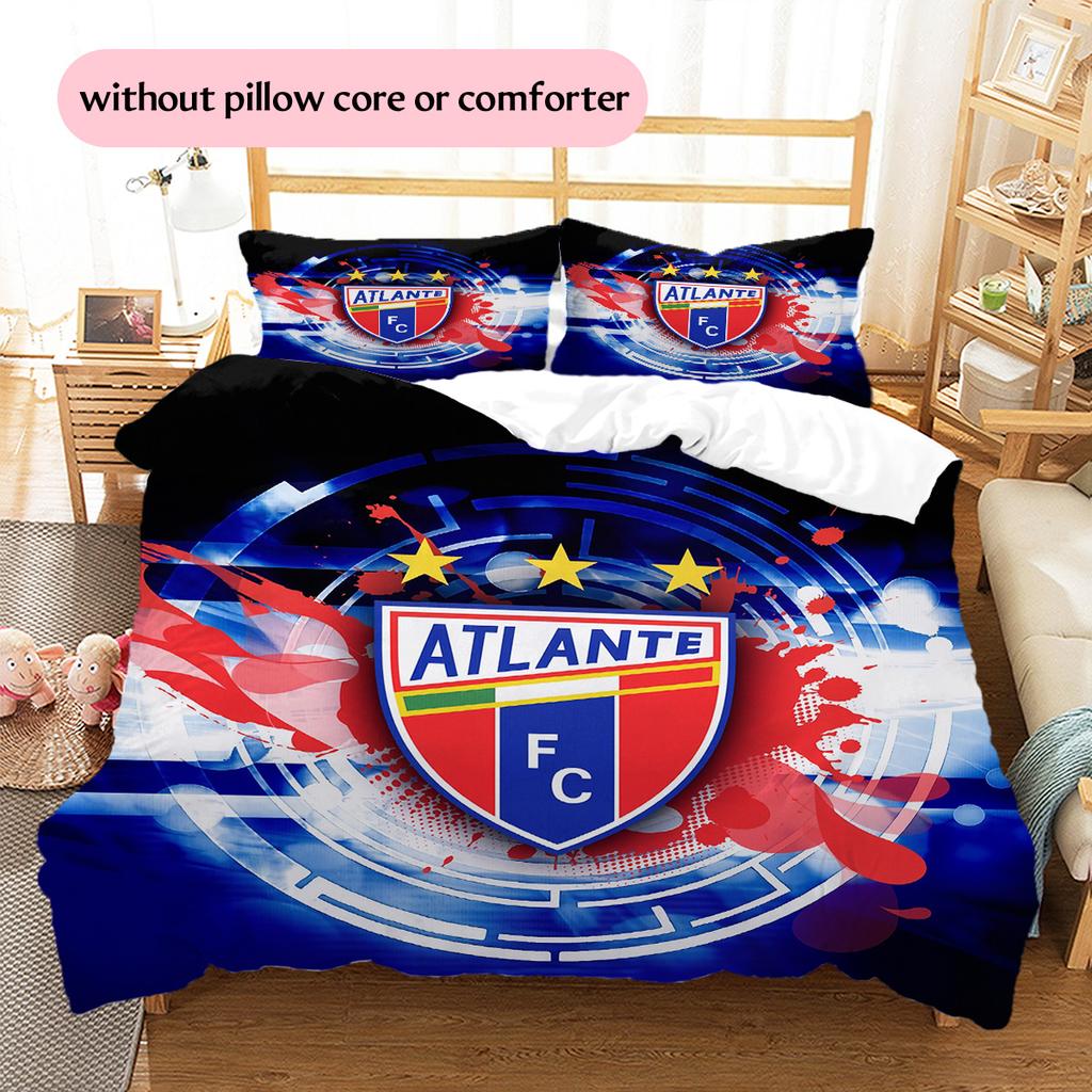 Club Atlético Atlante Pattern Bedding Quilt Set Home Decoration Gift (1 * duvet cover + 2 * pillowcase without core)