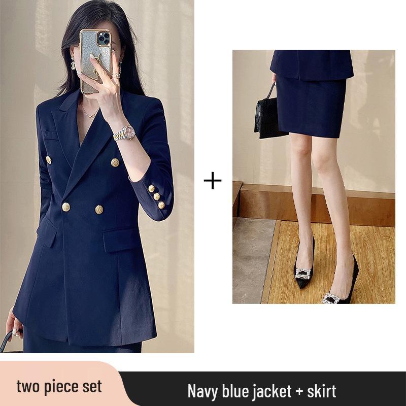 Women's 2025 High-End Professional Suit Set - Spring/Autumn Formal Wear