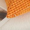 Polyester Short Plush Bedside Pillow Square Cushion Light Luxury High-end Sofa Pillow with Core