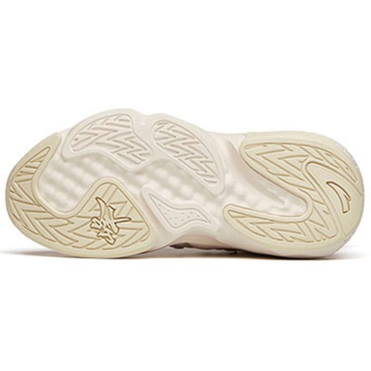 Anta Lifestyle Series Shock Absorbing Non-Slip Mid-Top Dad Shoes Women Sneakers Mud-Gray 122148080-2