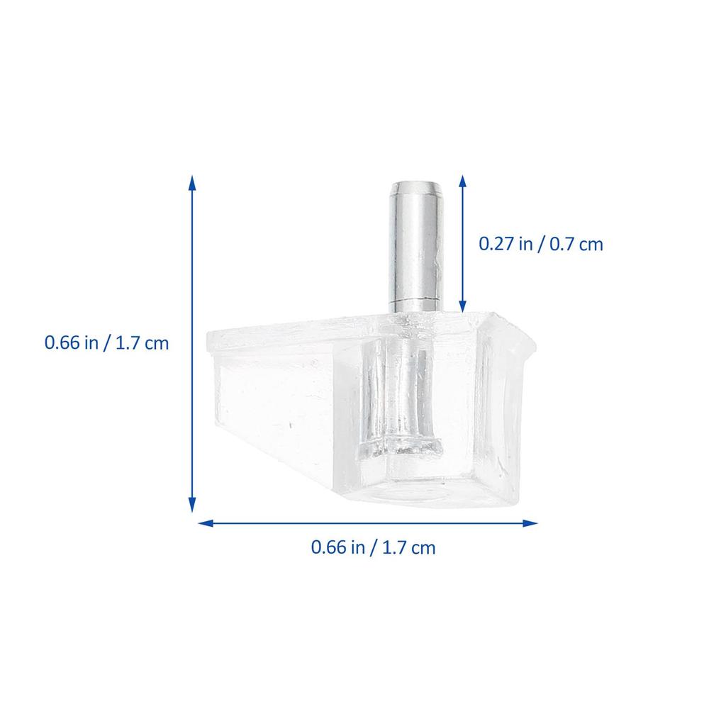 20 Stück Küchenschrank Stützstift Regalstifte für Regalhalter Transparent