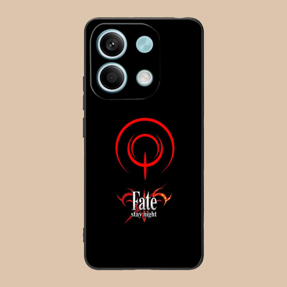 Fate Rin Tohsaka Phone Case for Xiaomi POCO M6 M5 M4 M3 X7 X6 X5 X4 X3 F6 F5 F4 Pro GT 5G Black Smartphone Cover Cellphones