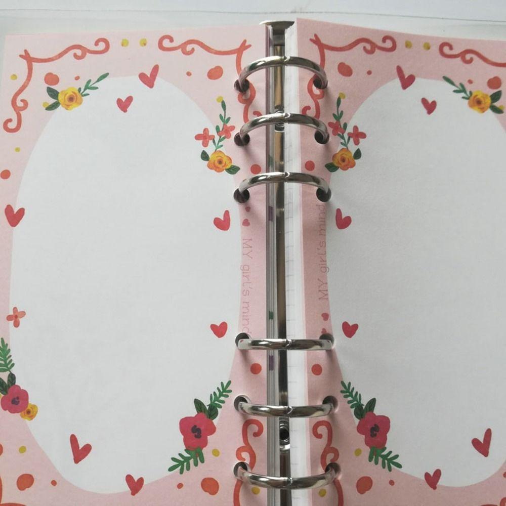 

Cake Inner Refill Spiral Binder Paper Flower Notebook Index Inside Page Diary A5