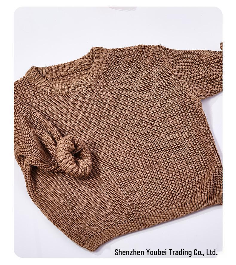Baby Unisex 100% Cotton Knit Sweater - Soft & Comfortable