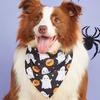Halloween Pet Dress Up Saliva Towel Printed Dog Triangle Towel Dog Bib Pet Decorative Scarf