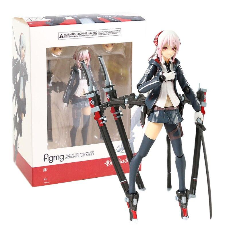 15cm Figma  Heavily Armed High School Girls Anime Figure Liu Pvc Action Figure Toy Game Statue Collection Model Doll Gift