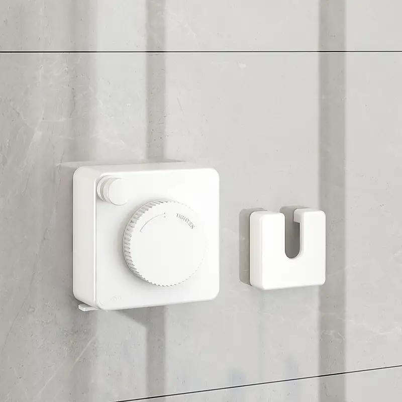 Выдвижная бельевая веревка для одежды в помещении и на улице настенная вешалка для сушки одежды на балконе в ванной невидимая бельевая веревка из проволоки 1PCS белый 1690₽