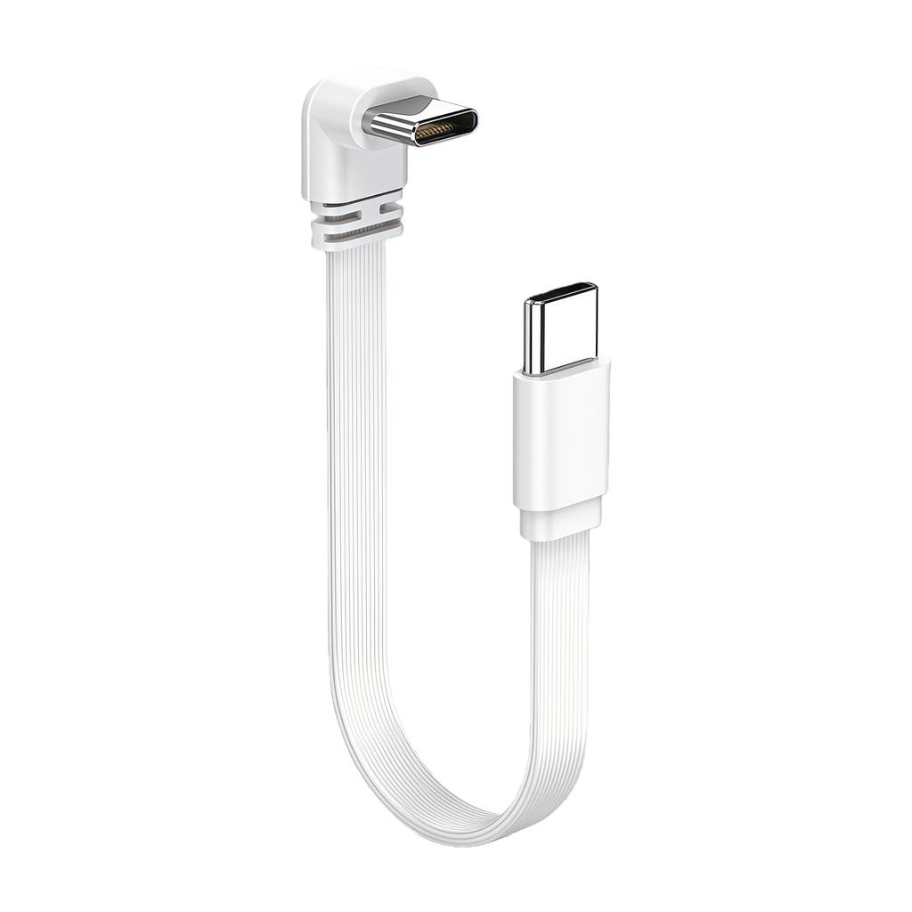 10/20/50cm Short 100W Type C To Type C Cable 90 Degree Elbow Data Cable 480mbps Fast Charging Cord for Mobile Phone