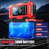 12V/24V 10A Multifunction Smart Charger for Motorcycle, Car & Van Repair