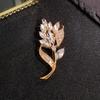 Exquisite Elegant Crystal Tulip Brooch