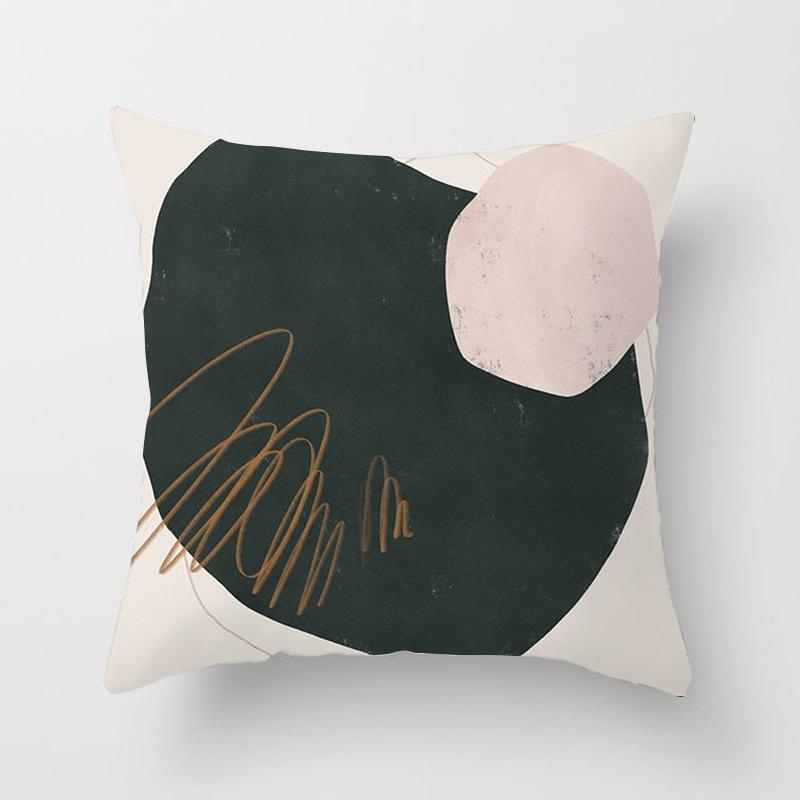 Nordic Simple Style Geometric Abstract Pillowcase Cushion Home Living Room Sofa Chair Bedroom Decorative Pillowcase