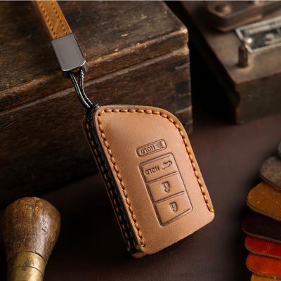 Handmade Genuine Leather Key Cover for Acura RLX MDX CDX TLX-L NSX Car Keys Protection Case