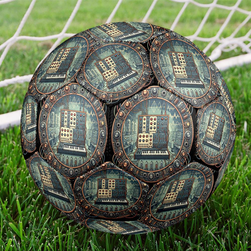 Electronica Synth Lab Round Football Size 5 Adult Ball Suitable for Training Matches and Outdoor Team.