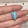 3 Stück, Natürlicher Stein Herz Facettierter Anhänger 12x30mm Vergoldete Strass-Öse Charme Für DIY Halskette Schmuckherstellung