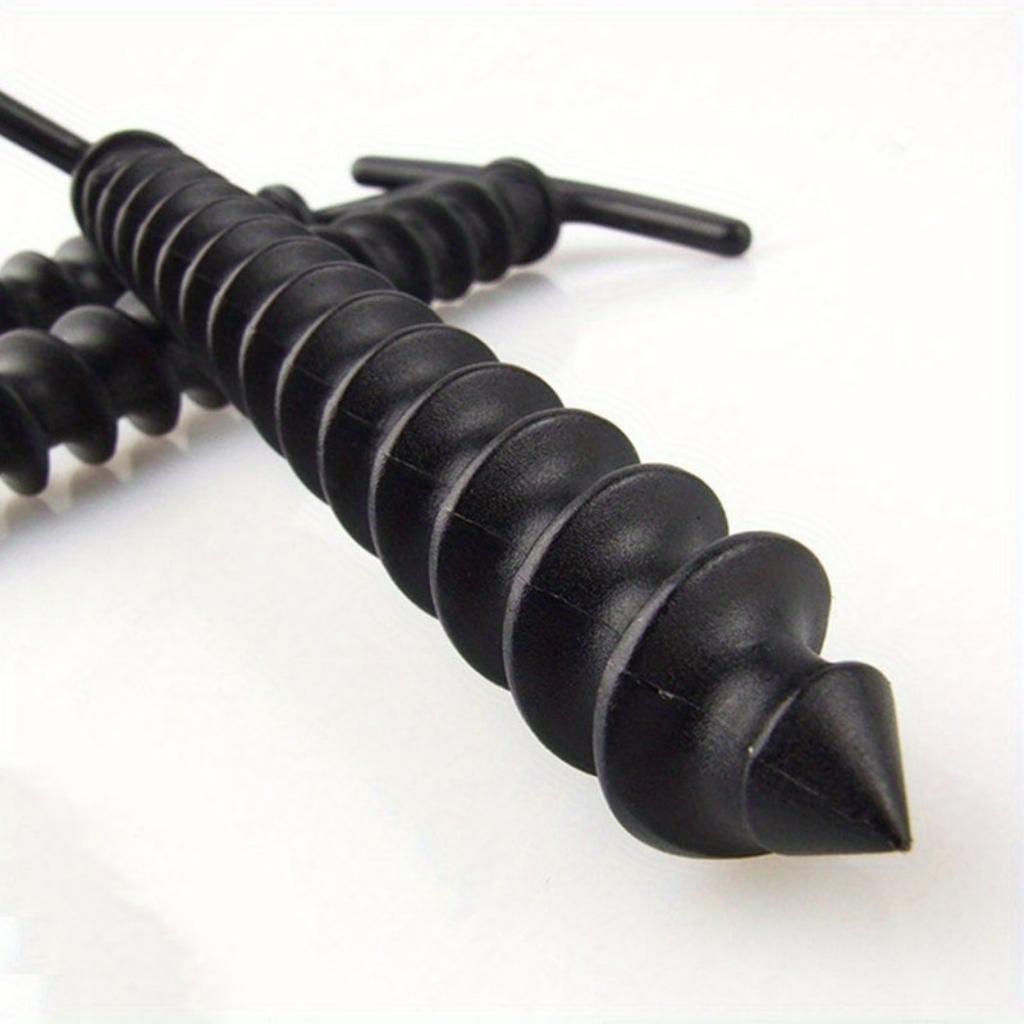 5/10pcs Nylon Plastic Screws Spiral Tent Piles Outdoor Hiking Camping Sunshadetravel Bag Tentand Canopy Accessories