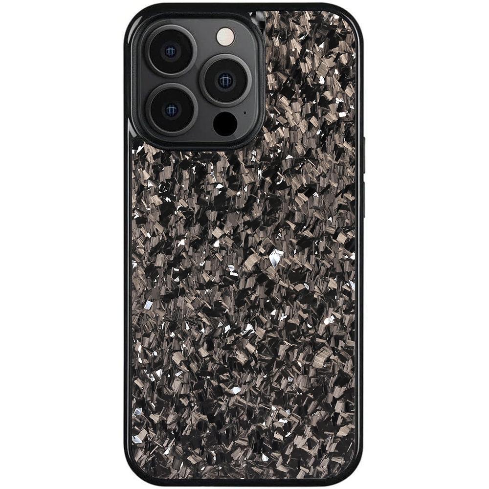 

Для iPhone 15 Pro Магнитный чехол Кованая текстура Арамидное волокно+ТПУ Противоскользящий чехол для телефона F