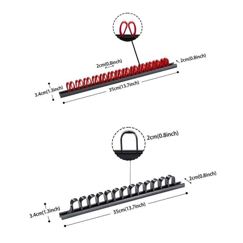 Convenient Repair Tool Display Shelf Practical Screwdriver Wrench Display Organizer Rail Rack for Garage Workshops
