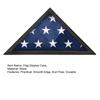American Flag Display Case Wooden Triangle Flag Holder Smooth Edge Burr Free Rustic Wall Mounted Flag Box Memorial Flag Holder