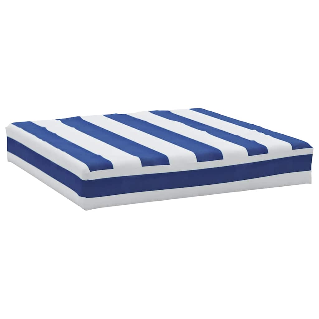 Pallet Cushions 3 Pcs Blue & White Striped Oxford Fabric