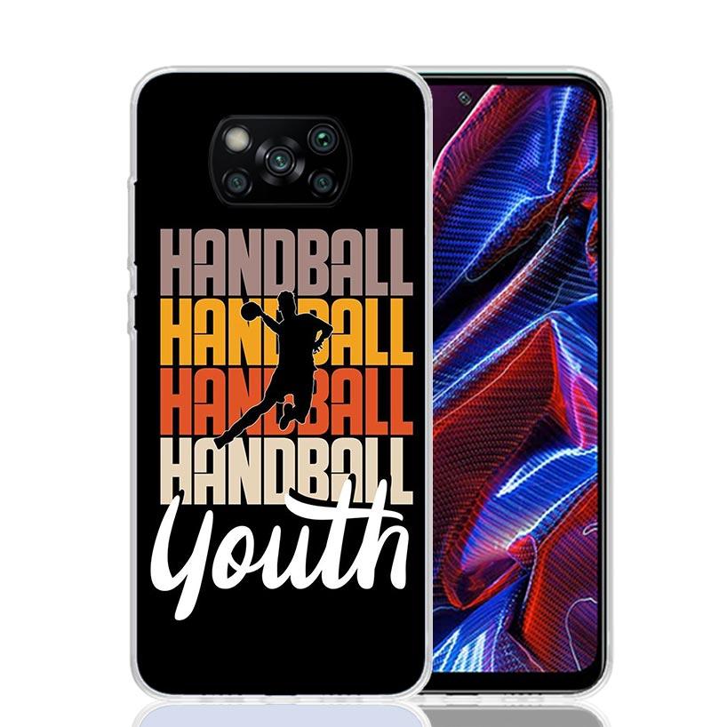 Handball Sport Phone Case For Xiaomi Poco X7 X6 X5 Pro F7 Ultra Redmi 15C 15 13 13C 12 12C 10 10A 10C 9 9A 9C 9T Cover Poco X7 X