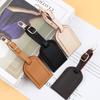 Leather Luggage Tag for Men Women Suitcase Labels Baggage Tote Bag Tag ID Tags Protective Cases Travel Bags Label Accessory