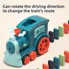Non-Toxic Domino Train For Kids Automatic Electric Laying Car Colorful Dominoes Set Educational Toys Blocks Gift For Children