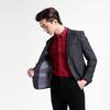 Menseye Casual Slim-Fit Dark Gray Autumn Suit