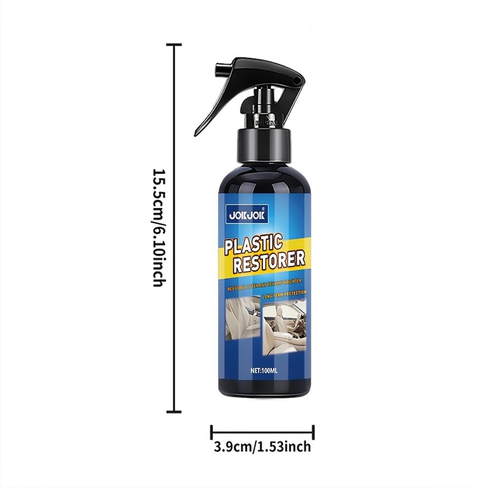 JOKJOK Car Interior Surface Refinisher Spray - Plastic Repair Formula Restores Original Color, Anti-Aging & Crack-Resistant, Eas