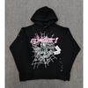 Womens Oversized Hoodie American Style Printed Sweatshirt Winter Heavyweight Casual Streetwear