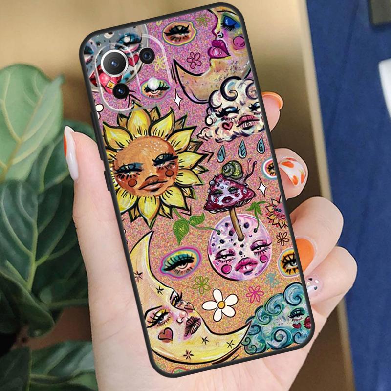 Indie Hippie Art Case For Xiaomi 17 Pro Max 14 15 Ultra 13T 14T 15T Pro POCO F8 F7 F5 F6 X5 X6 X7 Pro Coque