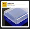 Double-Layer Fishing Tackle Box with Removable Dividers for Hooks and Tools