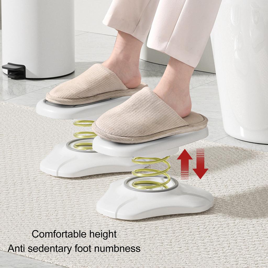 Toilet Foot Stool with Spring for Adults Stable Base Anti Slip High Load Capacity Toilet Potty Foot Rest Step Stool Gray